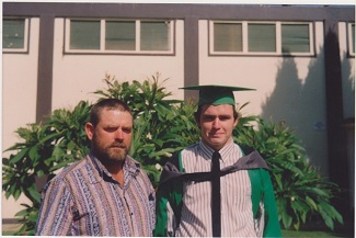 a photo of David and his dad