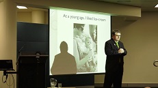 picture of David standing up giving a talk